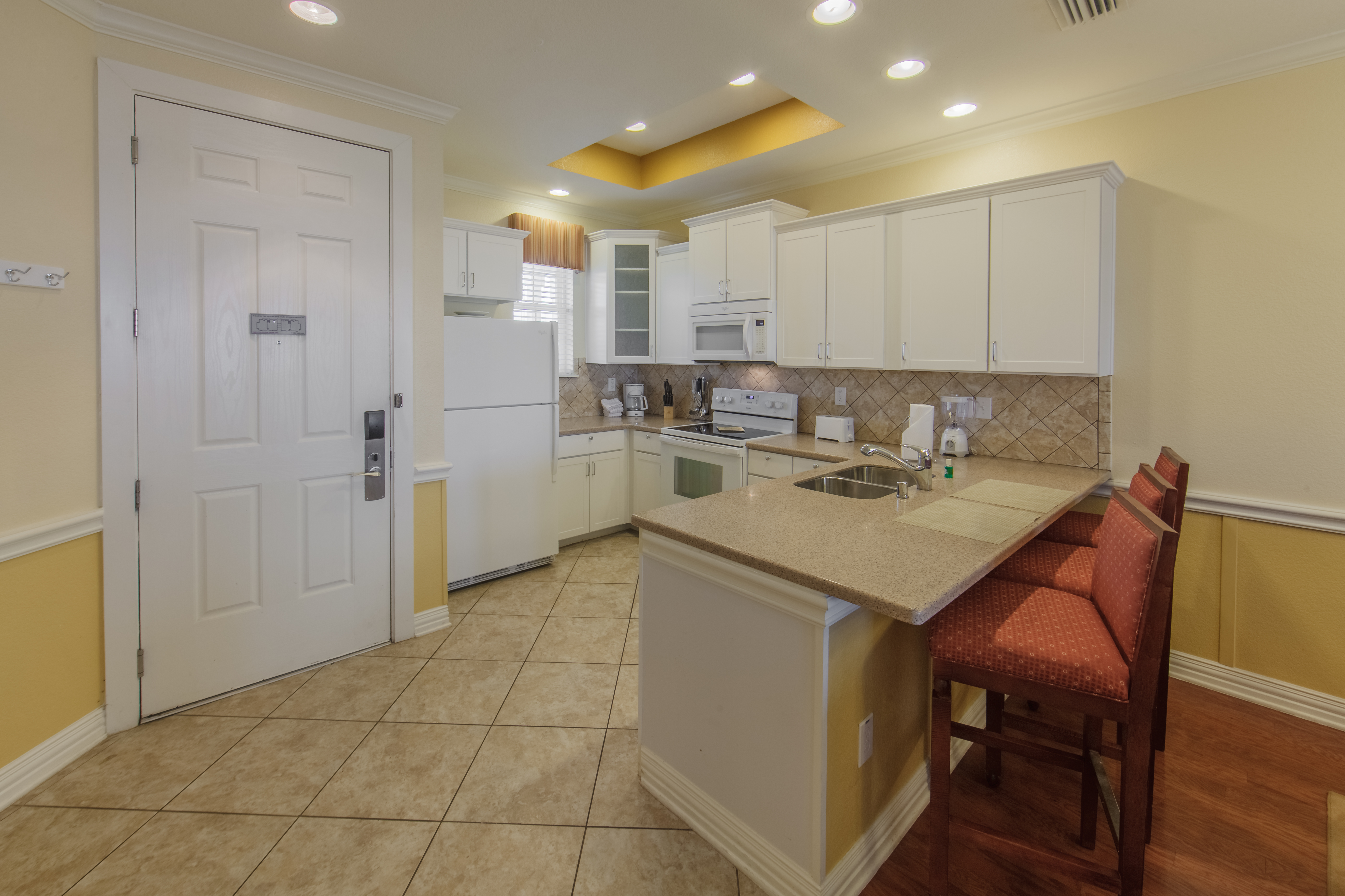 Kitchen in a two-bedroom presidential villa at Villages Resort