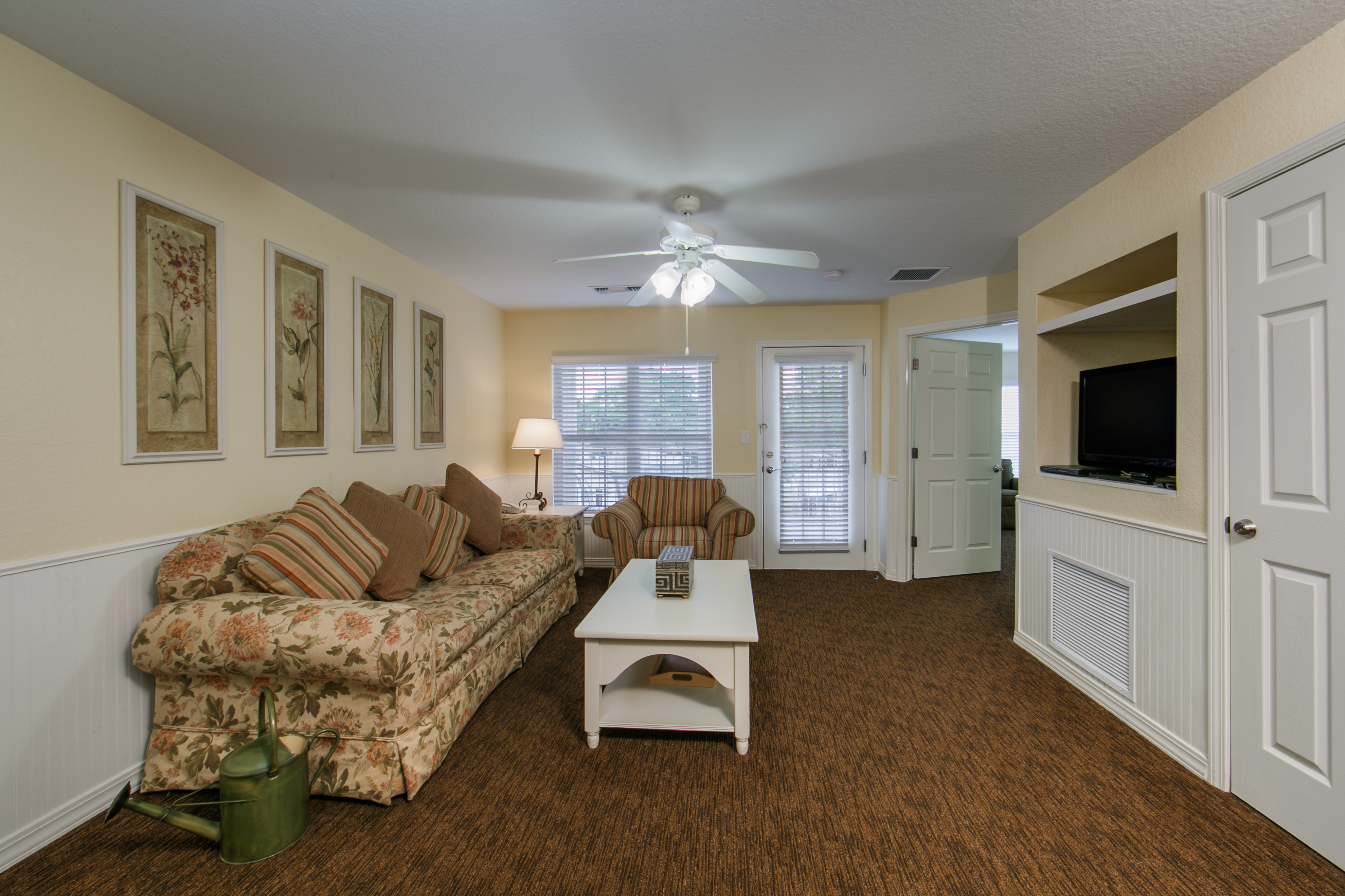 Living room in a villa at Orlando Breeze Resort.