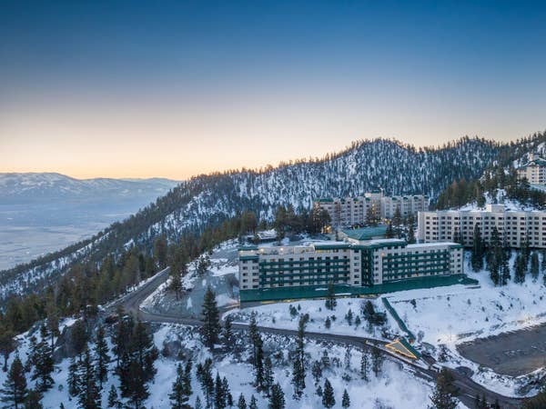 Aerial view of Tahoe Ridge Resort in Stateline, Nevada.
