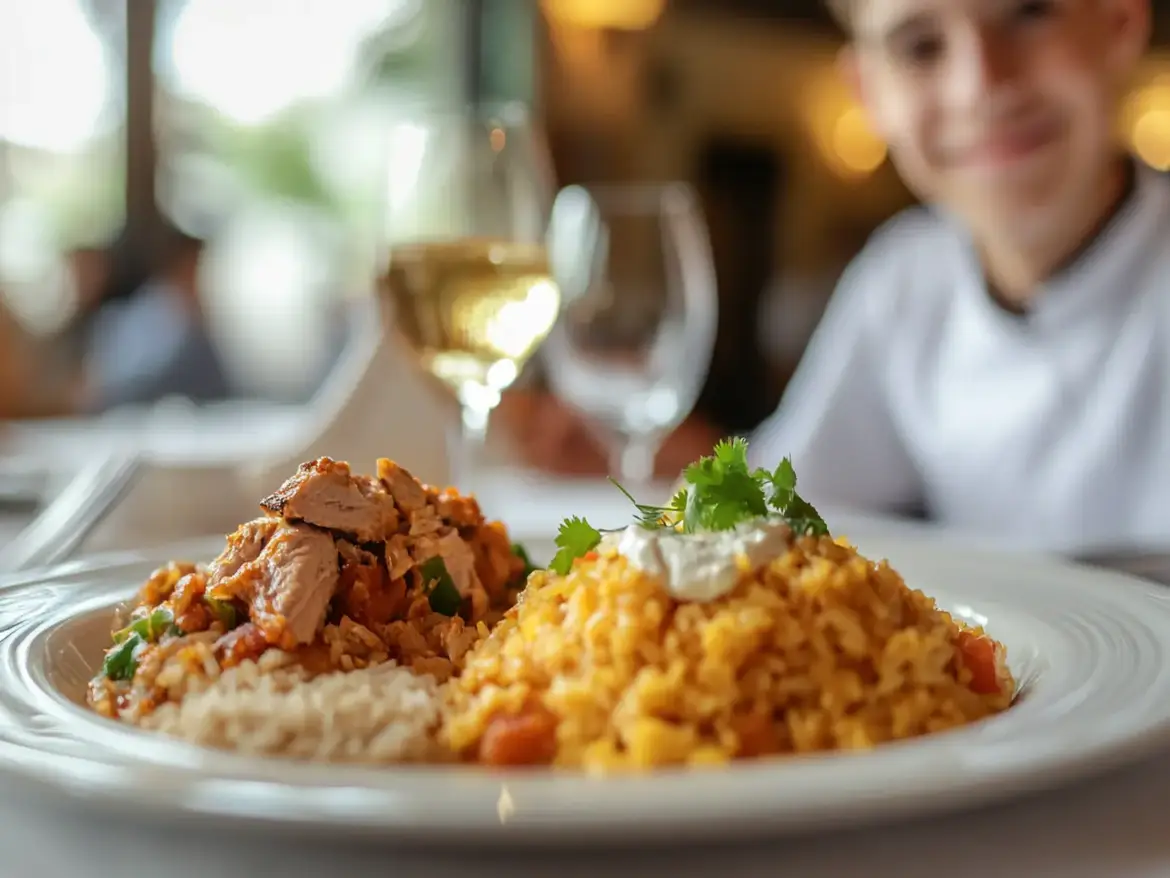 Zoomed in on a beautiful plate of food Scottsdale AZ resort