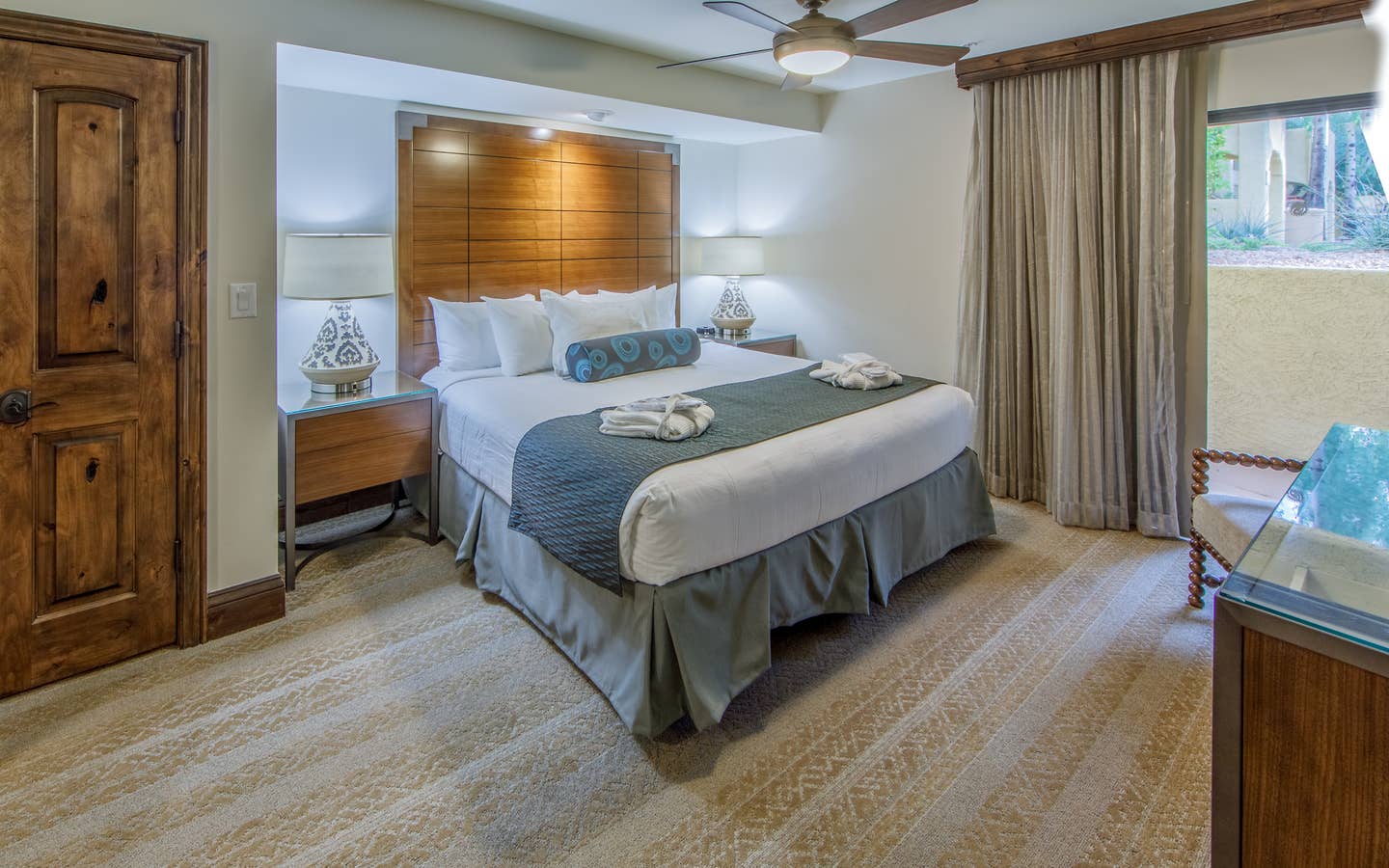 Master Bedroom in the four-bedroom Signature villa at the Scottsdale Resort in Arizona