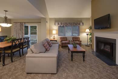 Living room in Mount Ascutney Resort
