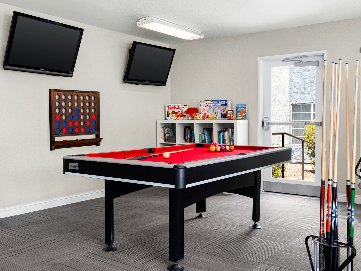 Pool table in activity center at Desert Club Resort. 