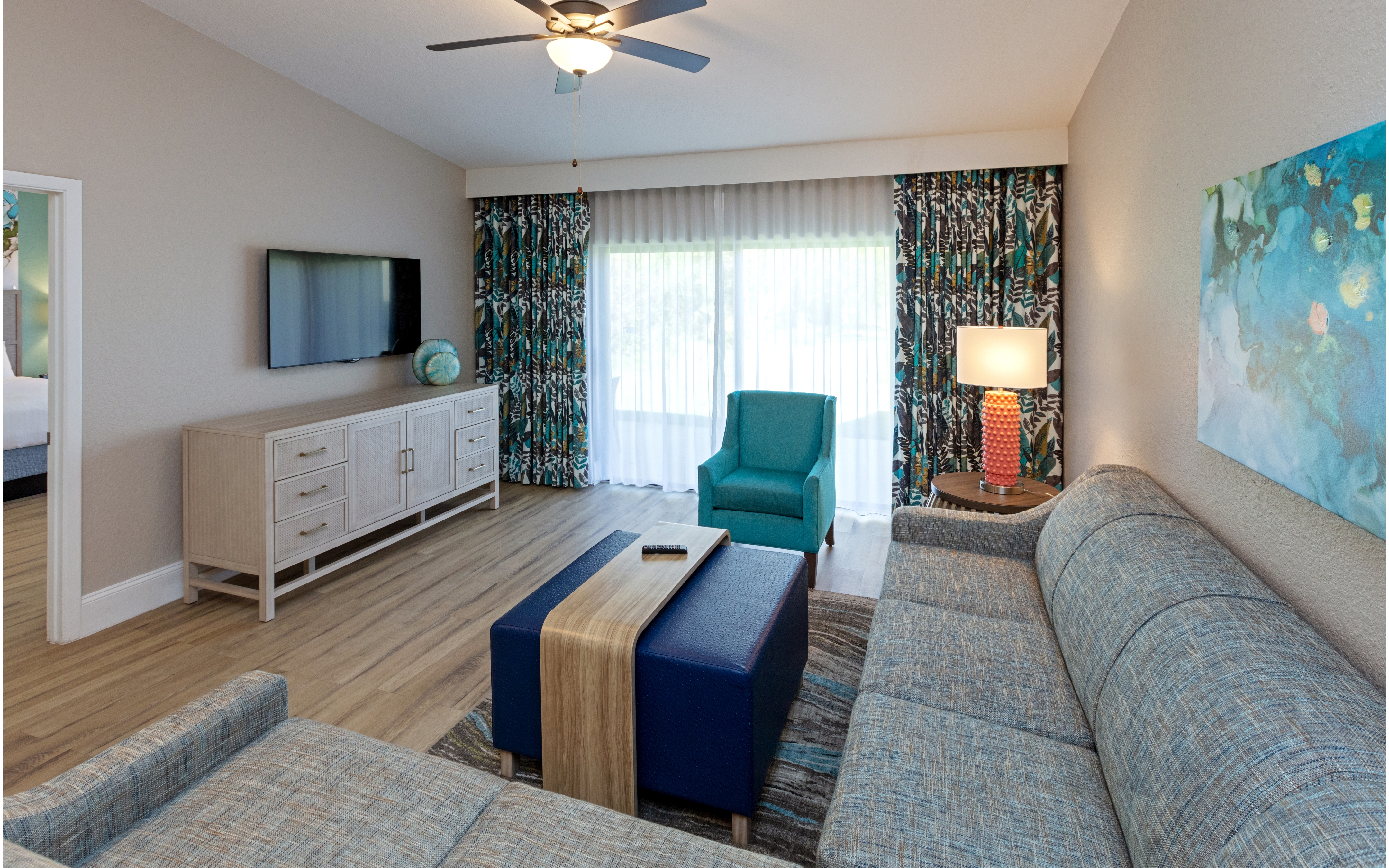 Desk in a villa in West Village at Orange Lake Resort near Orlando, FL