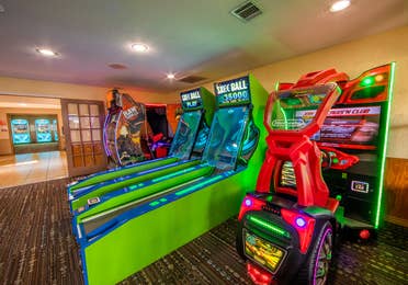 Arcade at Hill Country Resort in Canyon Lake, Texas.