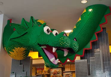 Lego store dragon at Legoland Park in Winter Haven, Florida