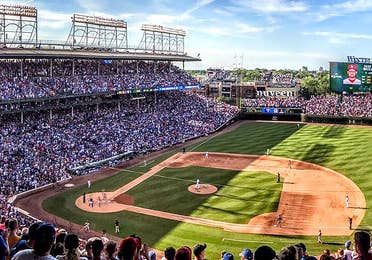 Wrigley Field in Chicago, IL - the home of the Chicago Cubs.