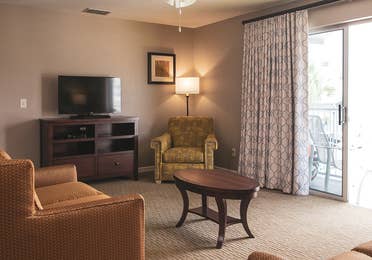 Living room in a three-bedroom villa at Orlando Breeze Resort.