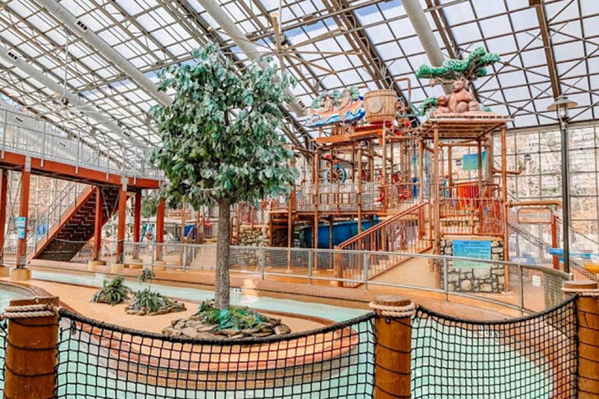 The indoor water park facility at our Villages Resort in Texas.