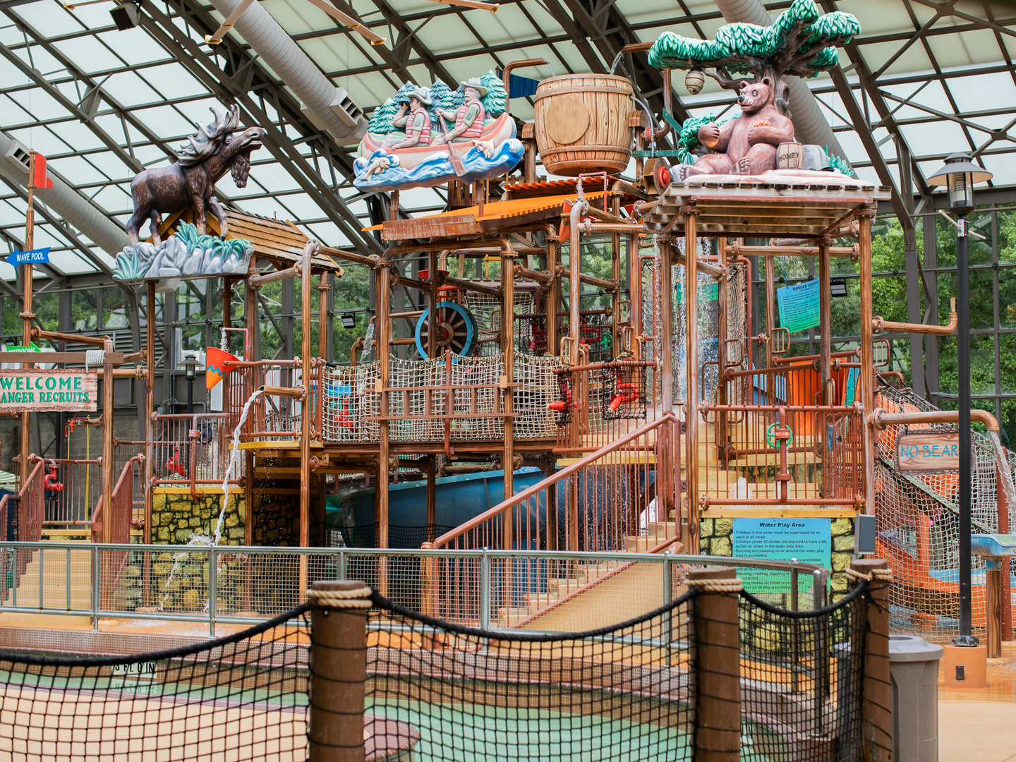 Kids play area in Waterpark at the Villages at Villages Resort in Flint, Texas.