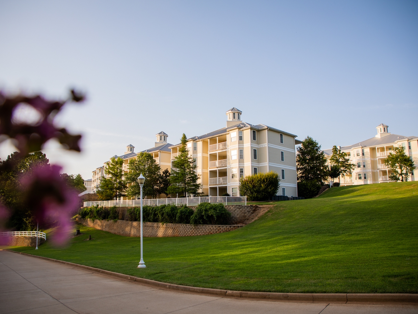 Two property buildings at Villages Resort in Flint, Texas.