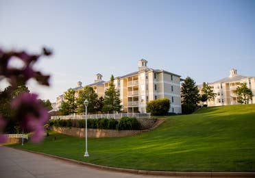 Two property buildings at Villages Resort in Flint, Texas.