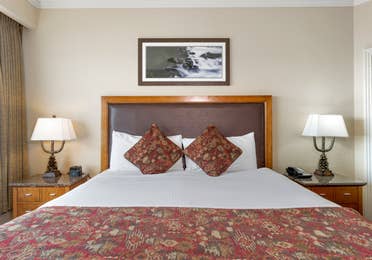Bedroom in a Ridge Tahoe two-bedroom villa at Tahoe Ridge Resort