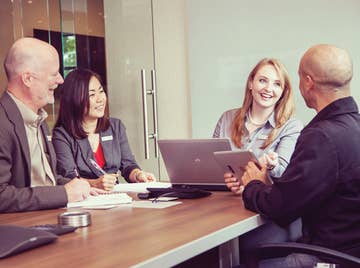 Leadership having a meeting.