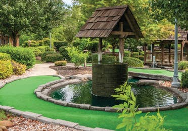 Mini golf course at Piney Shores Resort in Conroe, Texas.