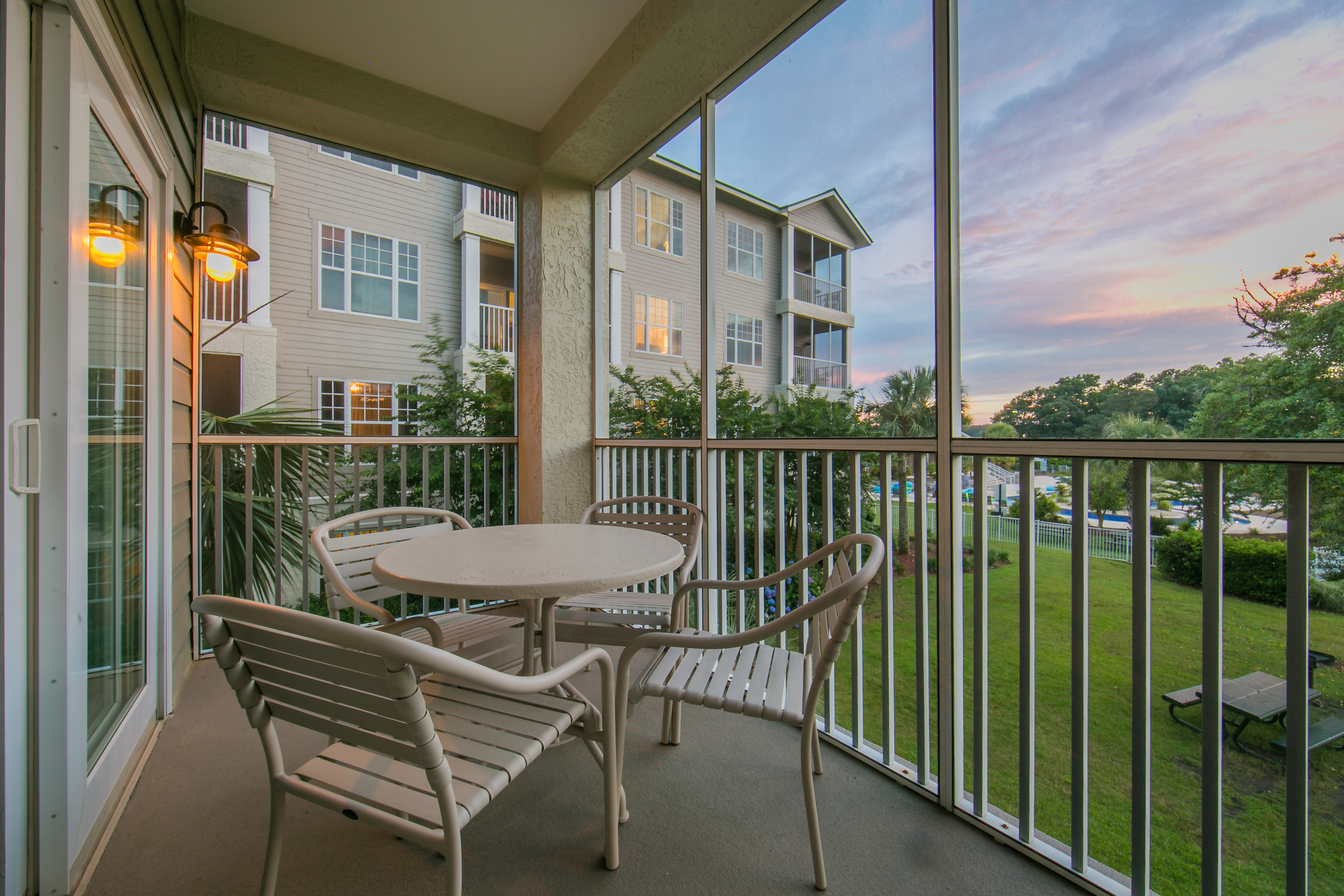Balcony in a villa at South Beach Resort