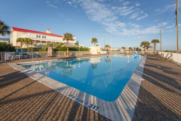 Outdoor pool at Galveston Seaside Resort.