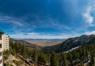 Panoramic view of Tahoe Ridge Resort in Stateline, Nevada.