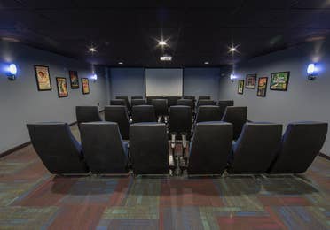 Movie theater at Mount Ascutney Resort in Brownsville, Vermont.