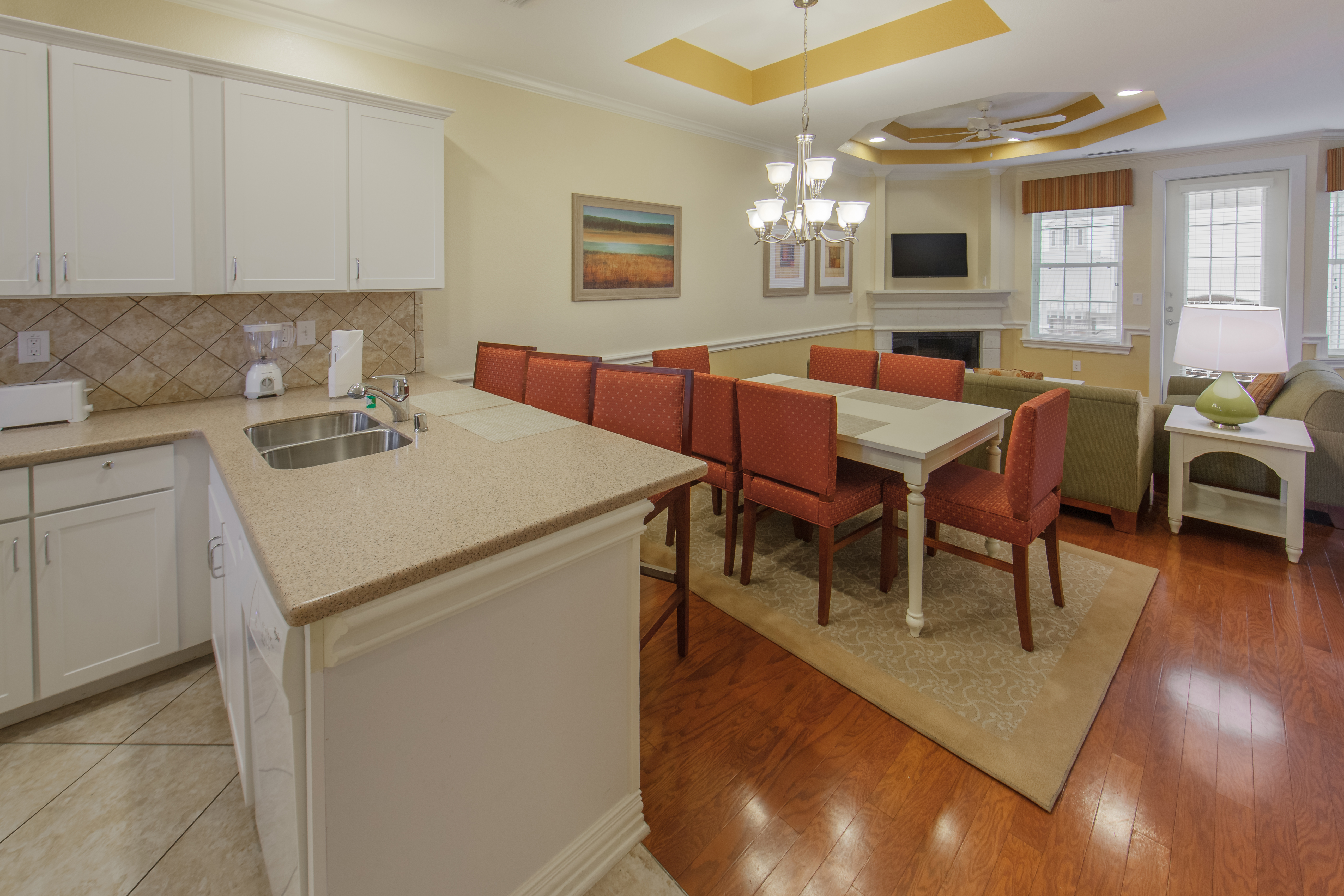 Dining area in a two-bedroom presidential villa at Villages Resort