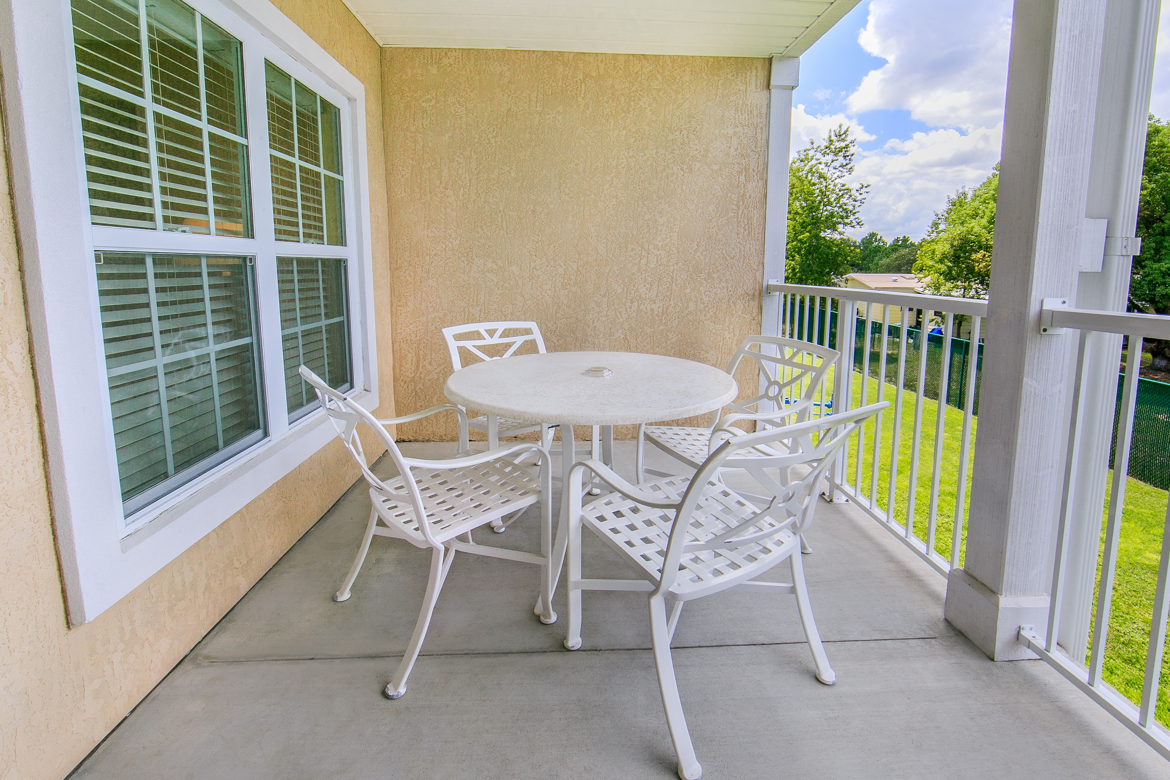 Balcony in a villa at Orlando Breeze Resort.