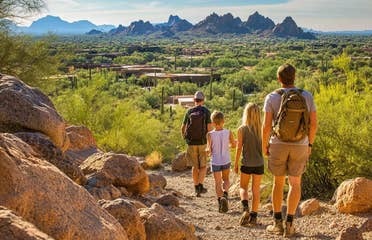 Family Hiking at McDowell Sonoran Preserve Scottsdale AZ resort