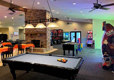 Game room in Holiday Hills Resort at Branson