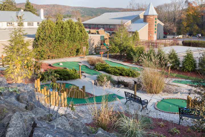 Miniature golf course at Oak n' Spruce Resort in South Lee, Massachusetts