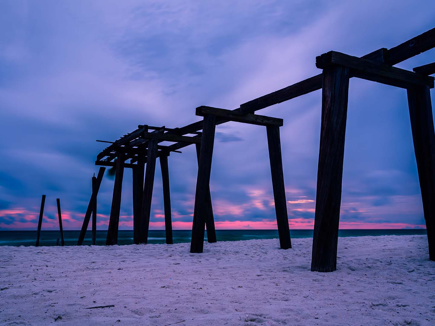 Sunset view of Camp Helen State Park near Panama City Beach Resort, FL
