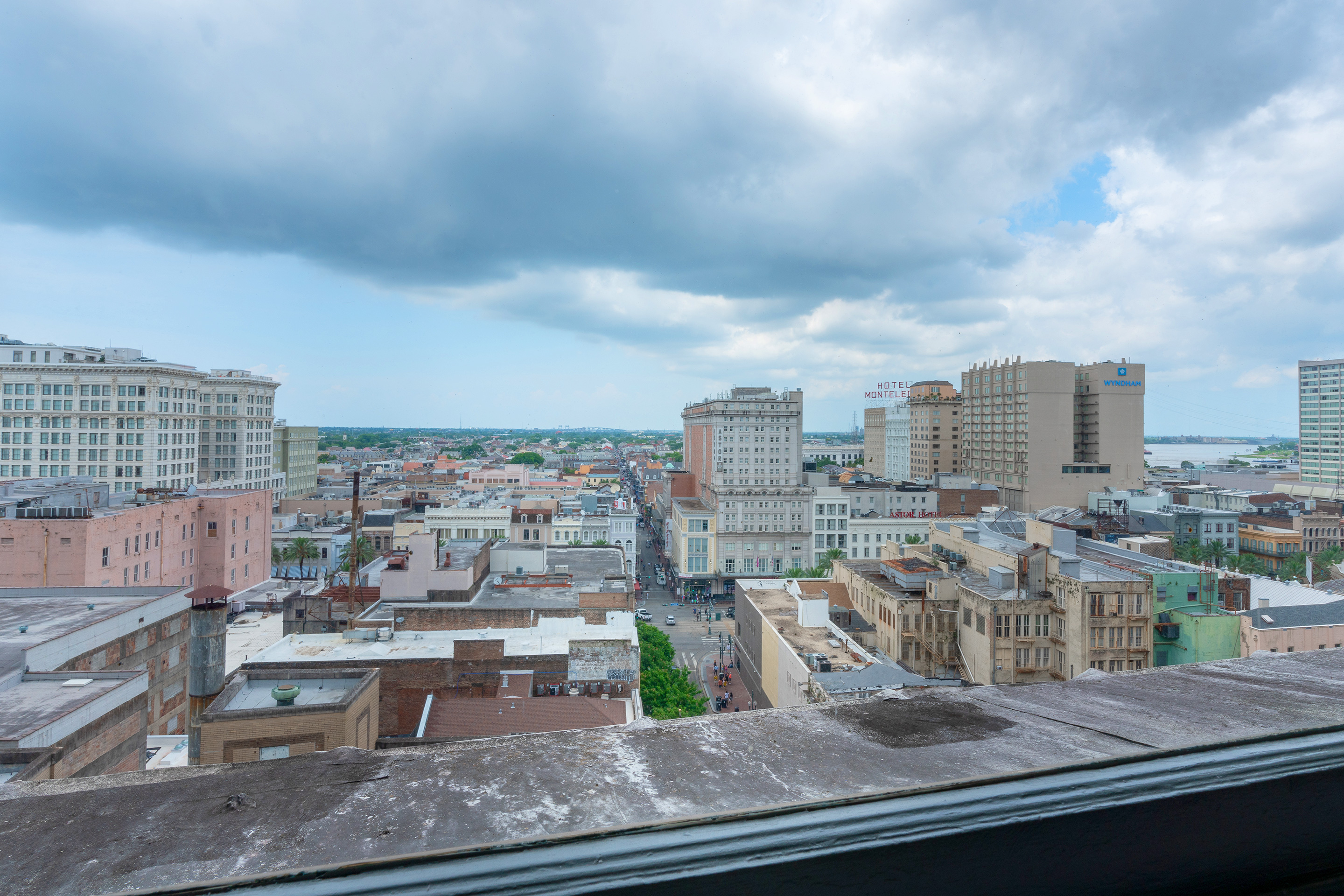 Exterior view from the kitchen of our one-bedroom Signature Collection villa at New Orleans Resort in Louisiana.