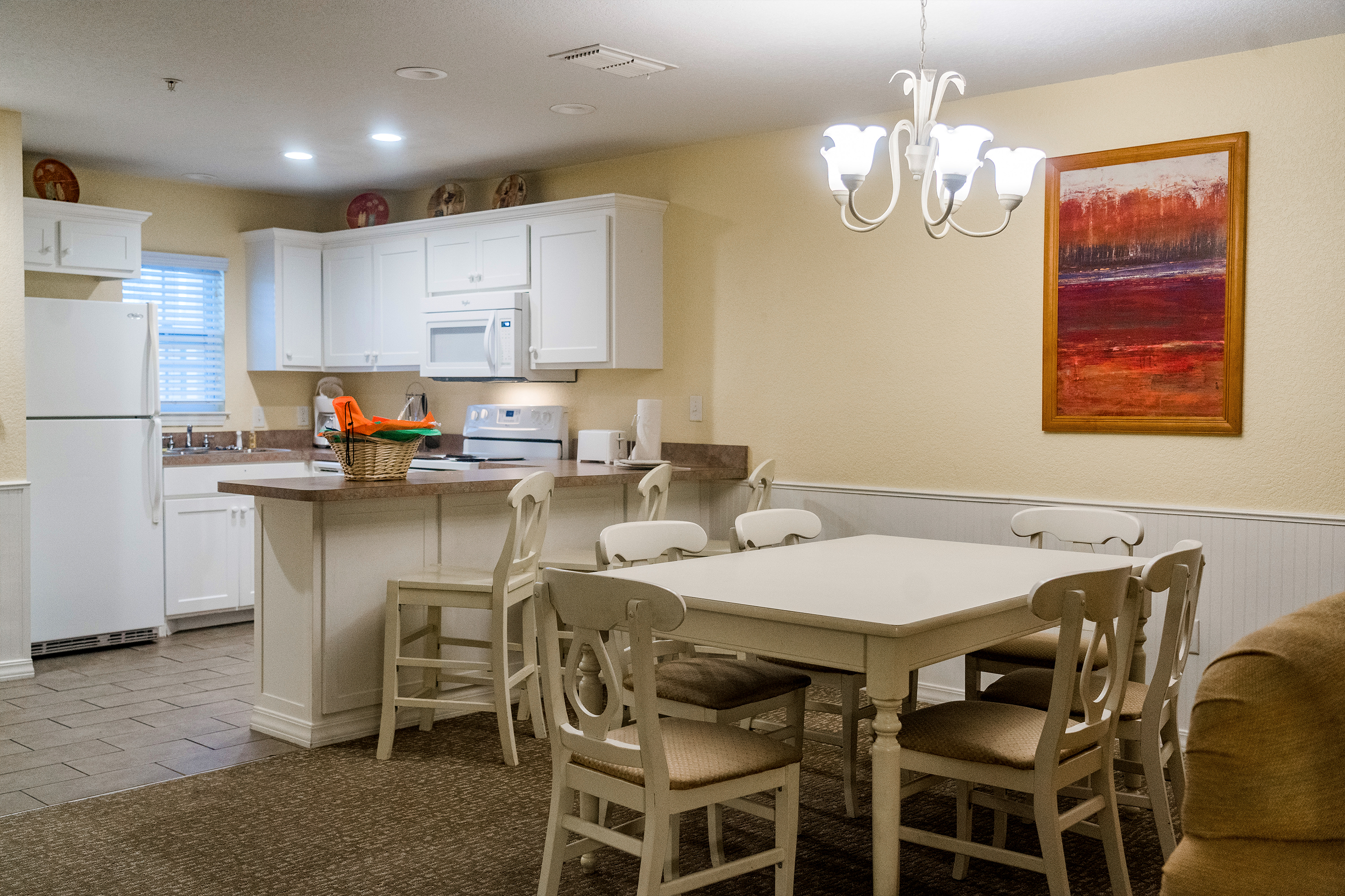 The kitchen of our Presidential villa at our Villages Resort in Flint, Texas.