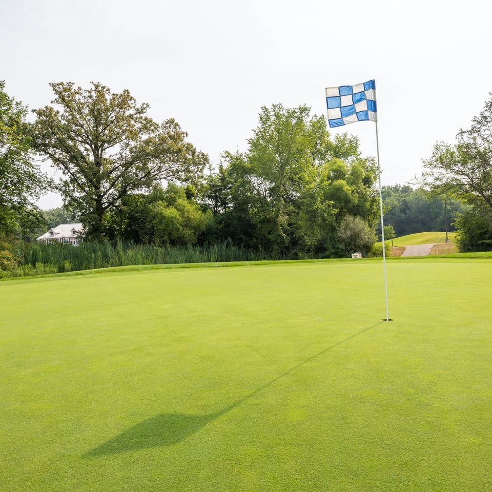 Golf course at Fox River Resort in Sheridan, Illinois.