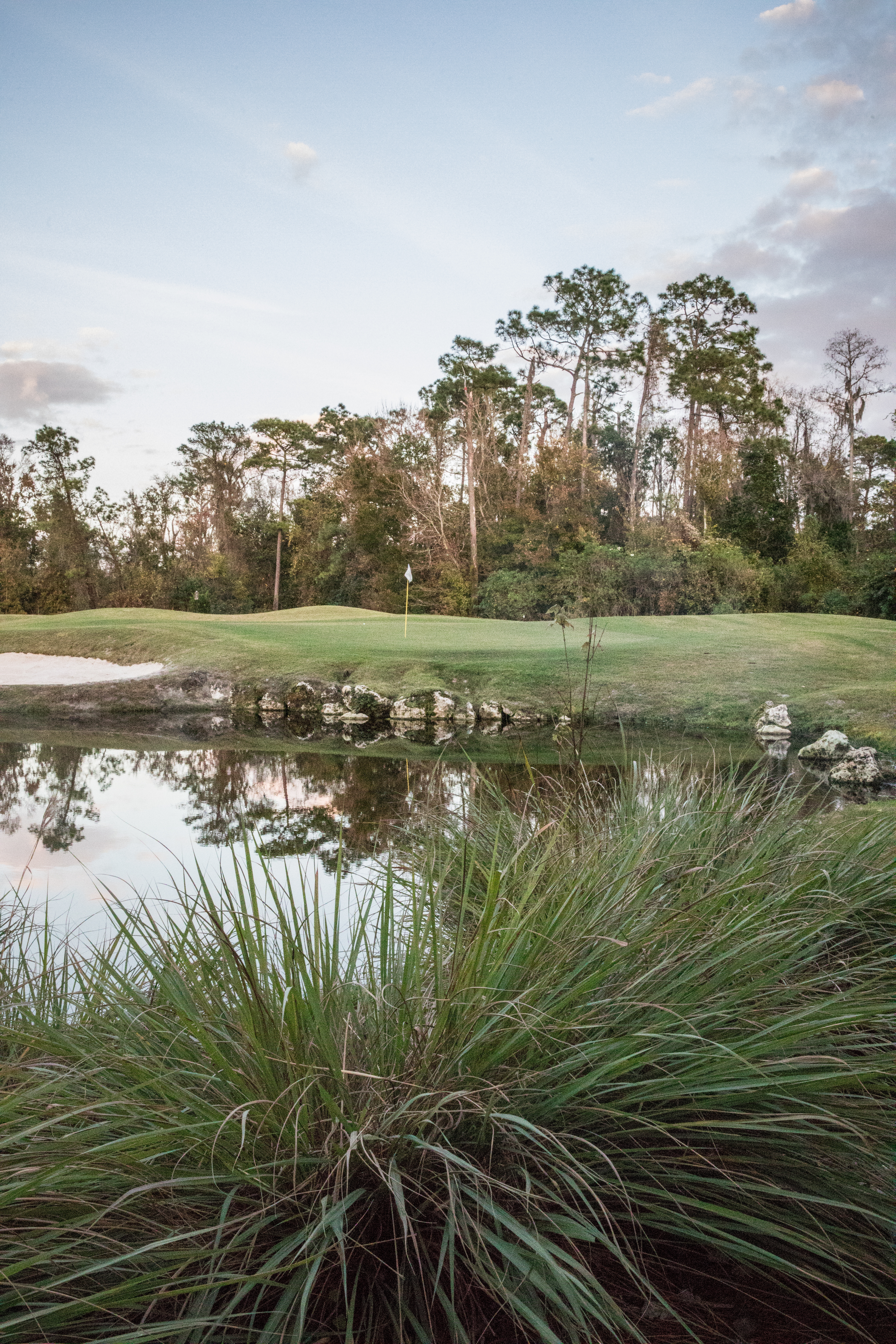 Golf course in East Village at Orange Lake Resort near Orlando, Florida
