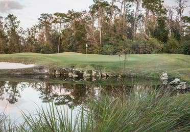 Golf course in East Village at Orange Lake Resort near Orlando, Florida