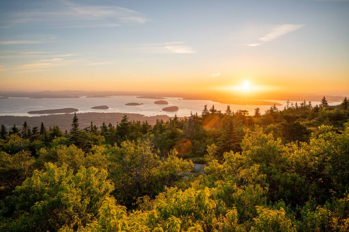 Sunrise at Cadillac Mountain, Acadia National Park