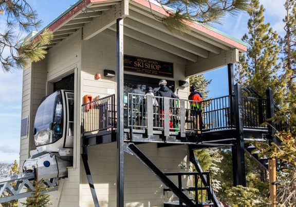 Skier Express at Tahoe Ridge Resort in Stateline, Nevada.