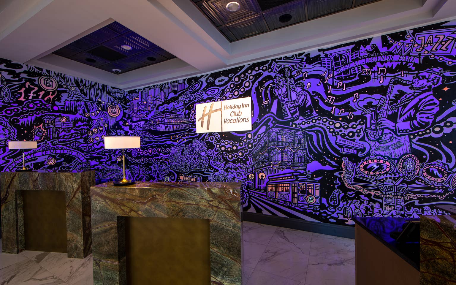 All About the New Orleans Mural at Our Resort | Holidayinnclub.com