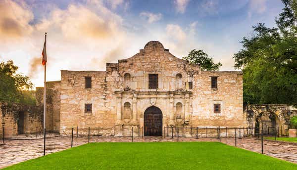 The Alamo in San Antonio, Texas, USA.