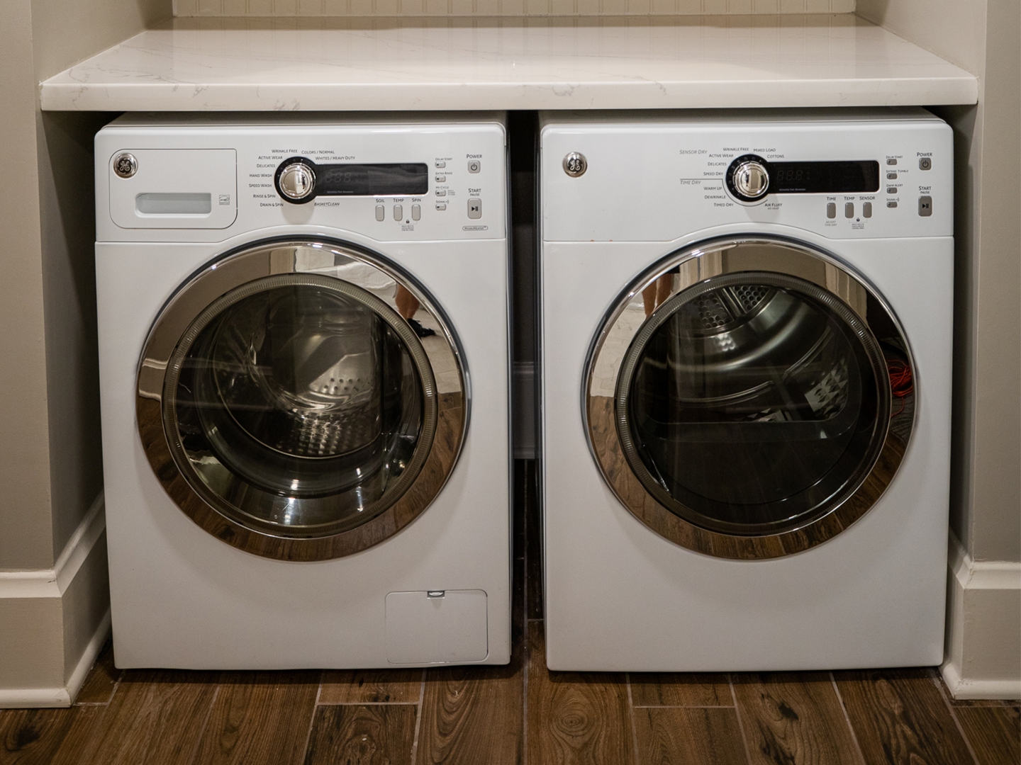 Washer and dryer in a two-bedroom Signature Collection villa at Cape Canaveral Beach Resort.