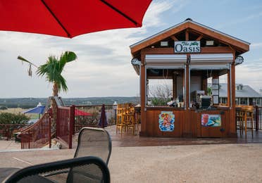 The Oasis Bar at Hill Country Resort in Canyon Lake, Texas.