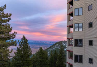 Exterior view of Tahoe Ridge Resort in Stateline, Nevada.