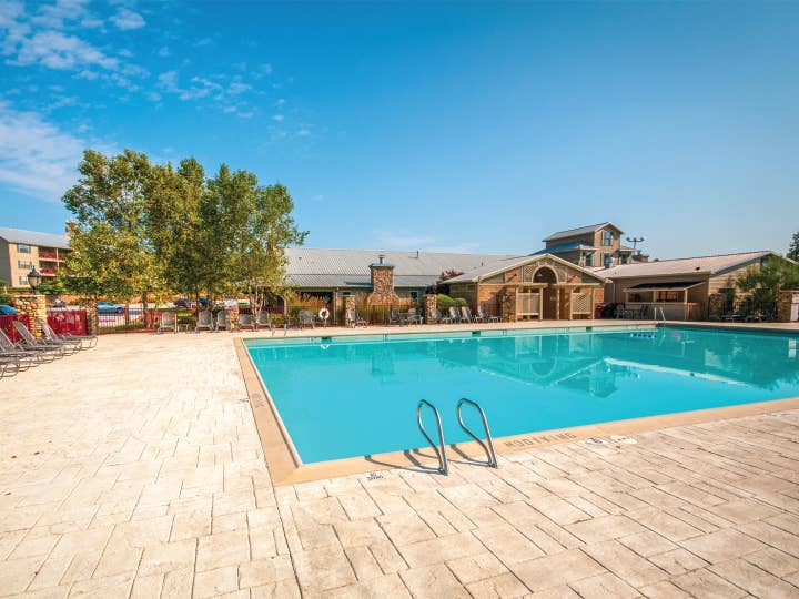 Outdoor pool at Apple Mountain Resort