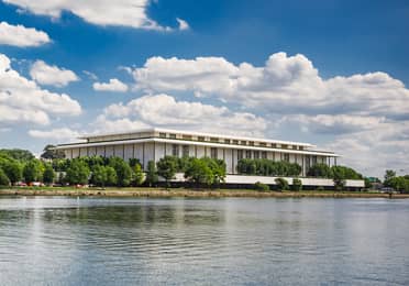 The Kennedy Center viewed across the Potomac River in Washington, D.C.