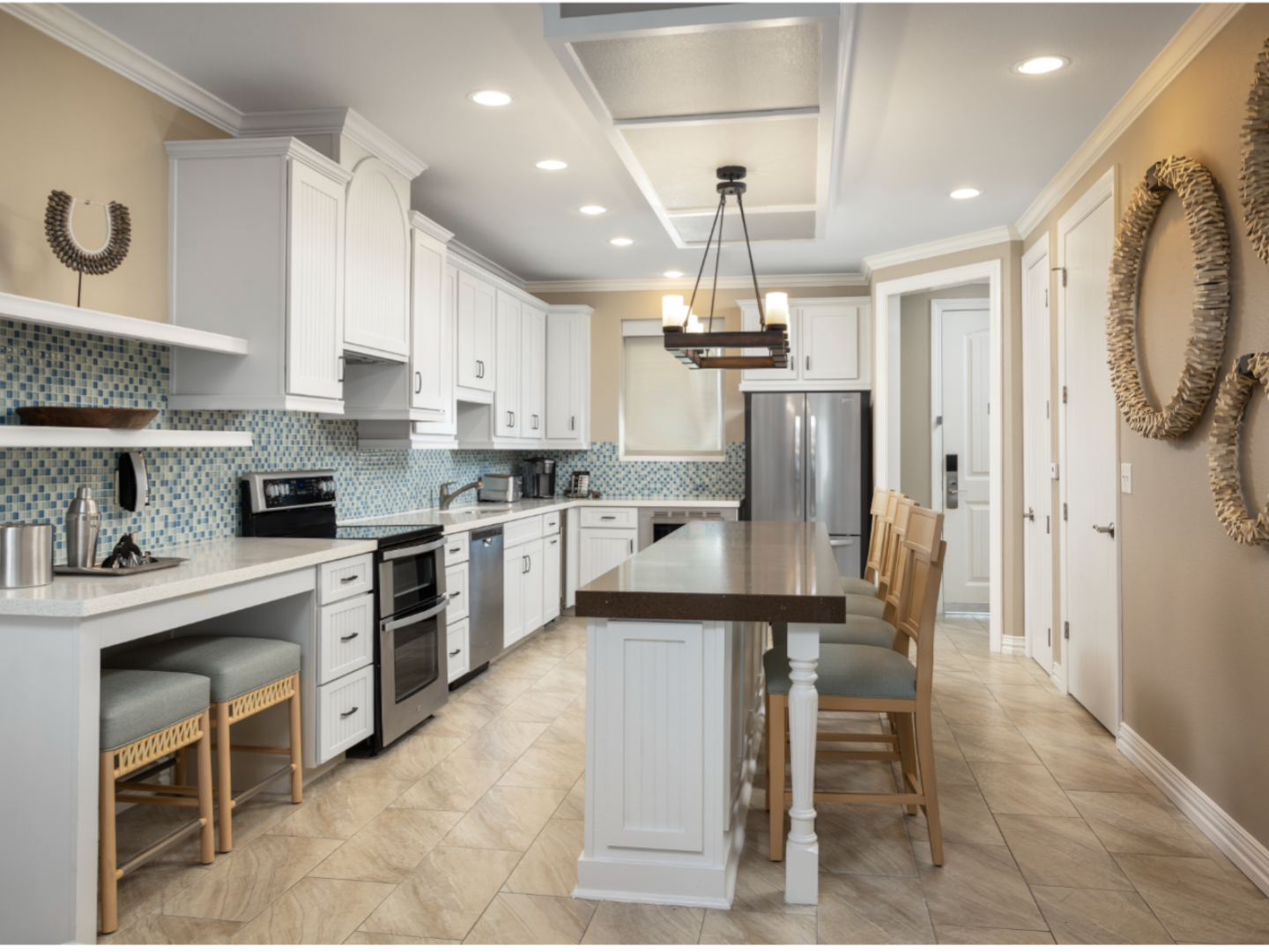 Stunning, renovated kitchen at Galveston Seaside Resort.