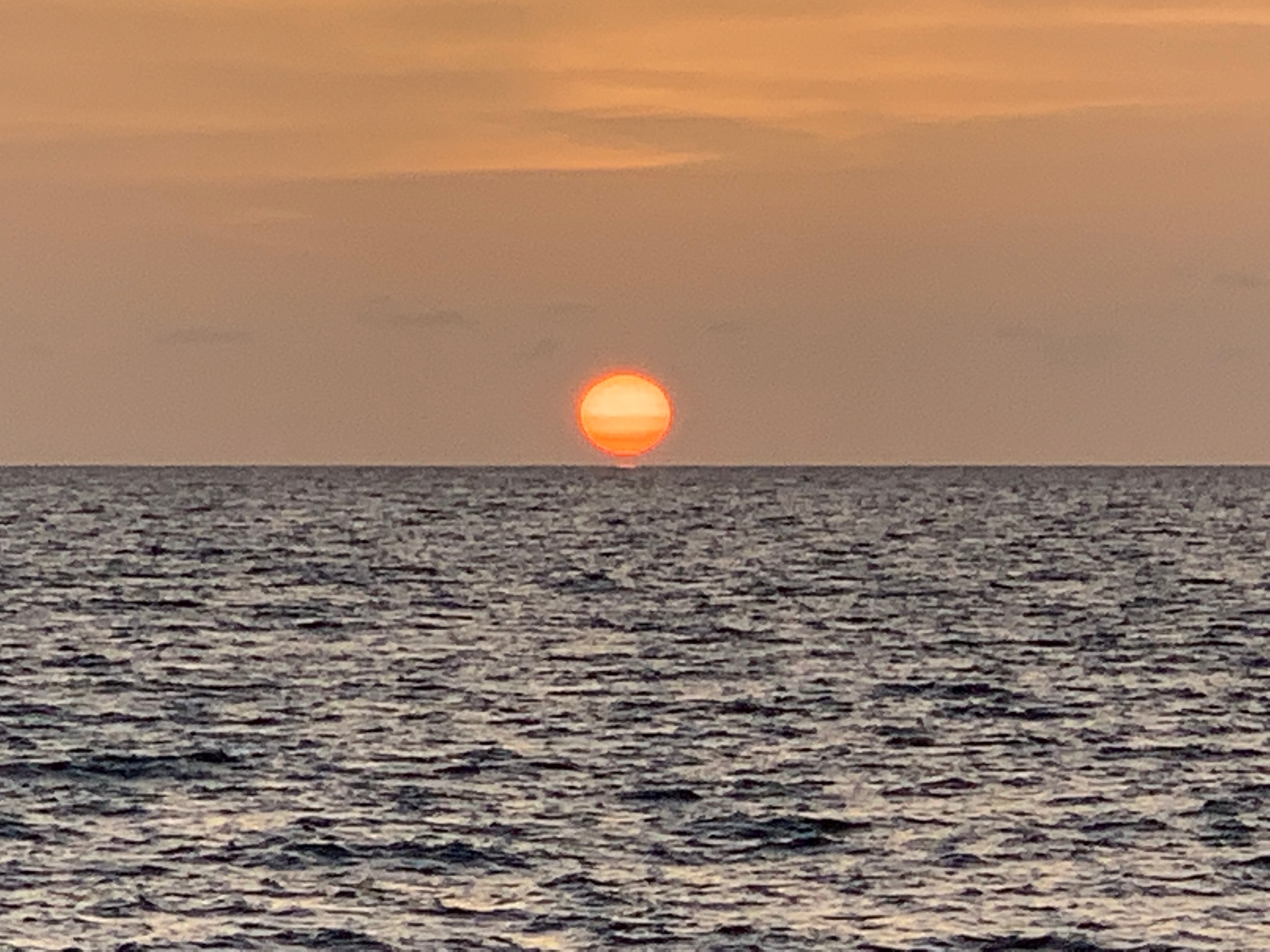 Beautiful view of the sunset and ocean at Tigertail Beach in Marco Island