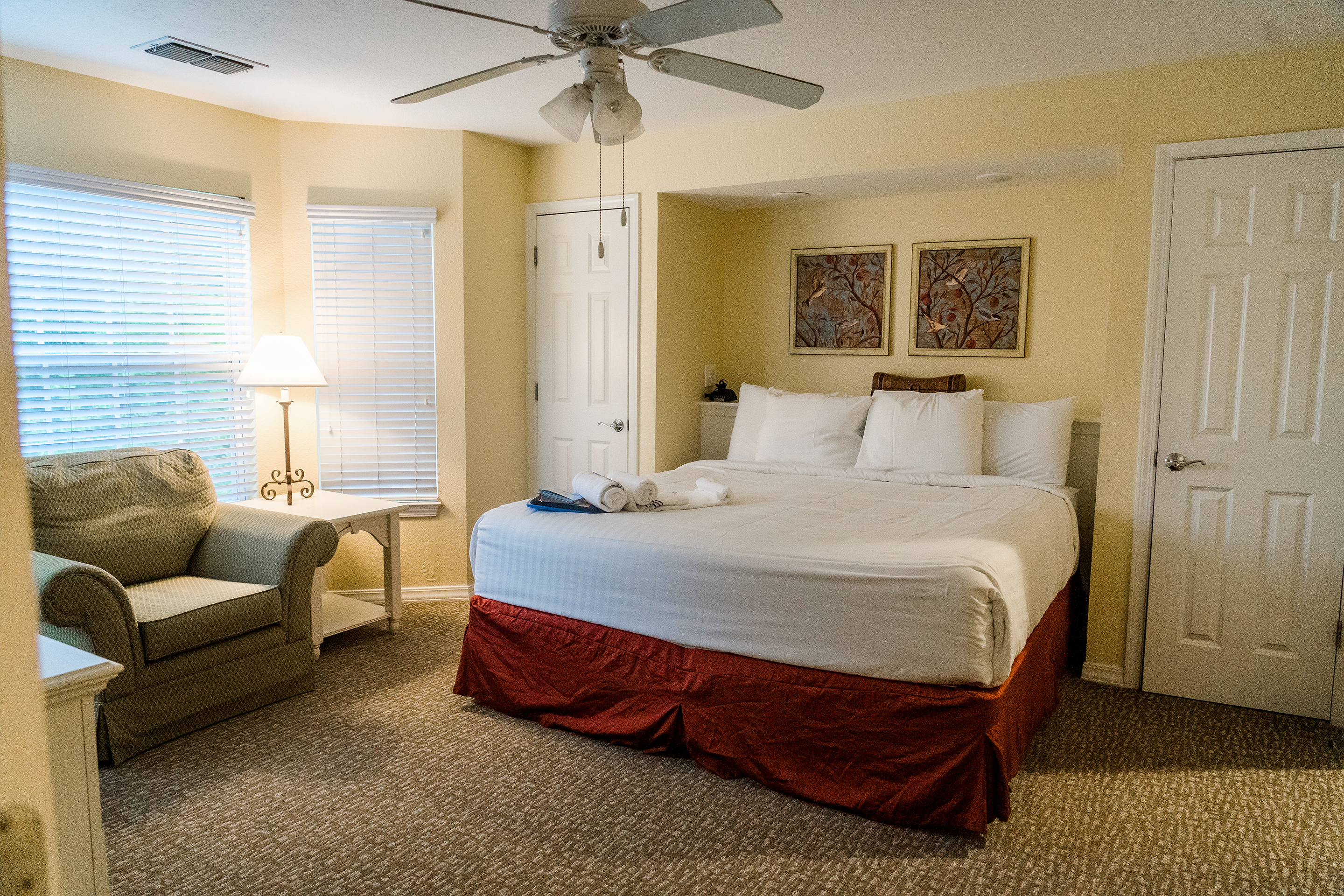 The master bedroom of our Presidential villa at our Villages Resort in Flint, Texas.