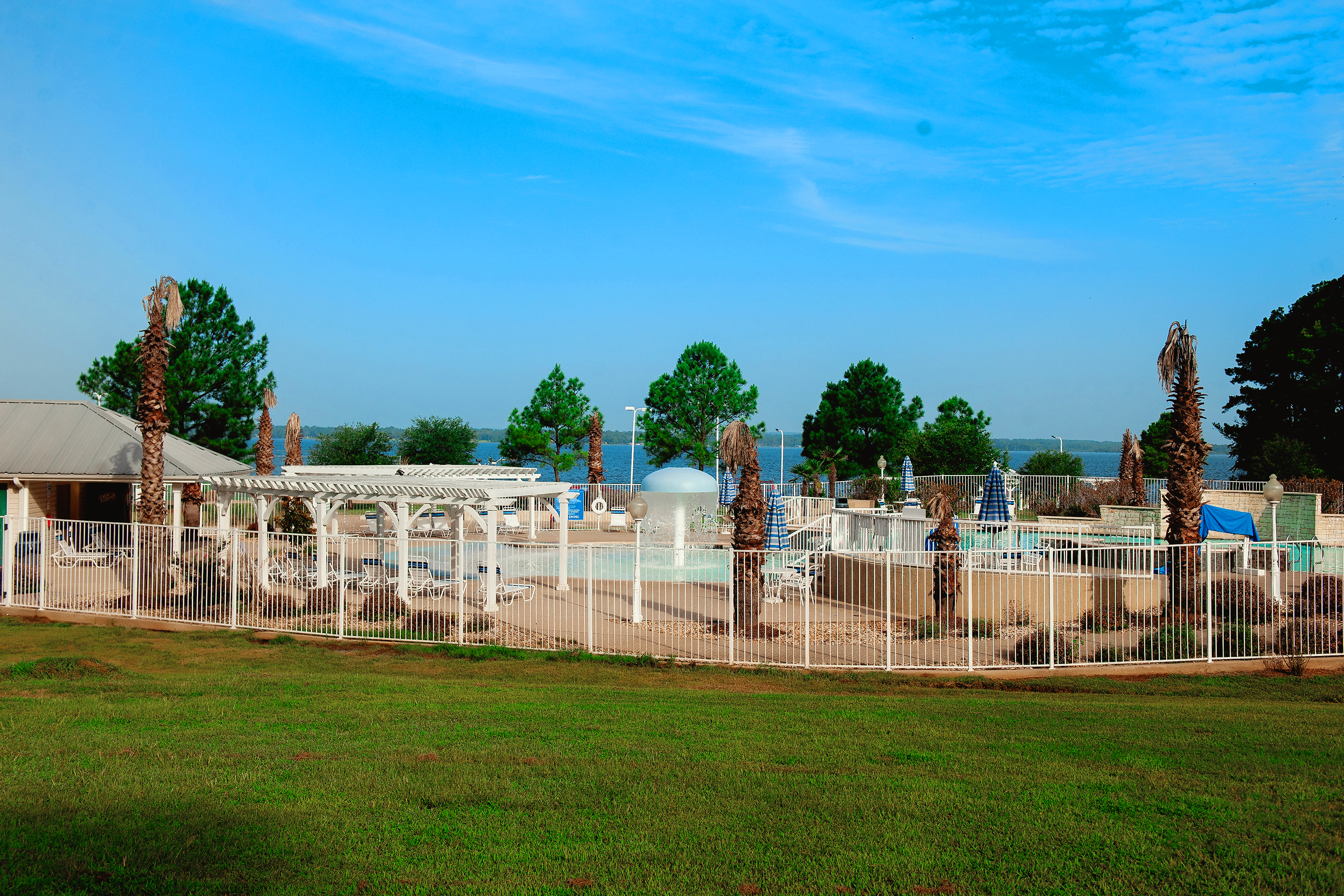 Our Beach Club pool near Lake Palestine at our Villages resort located in Flint, Texas.
