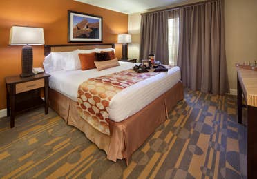 Bedroom in a two-bedroom villa at Desert Club Resort