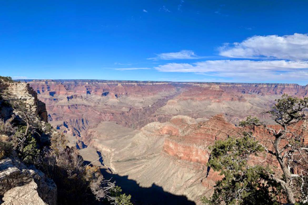 A view of the Grand Canyon in Arizona.