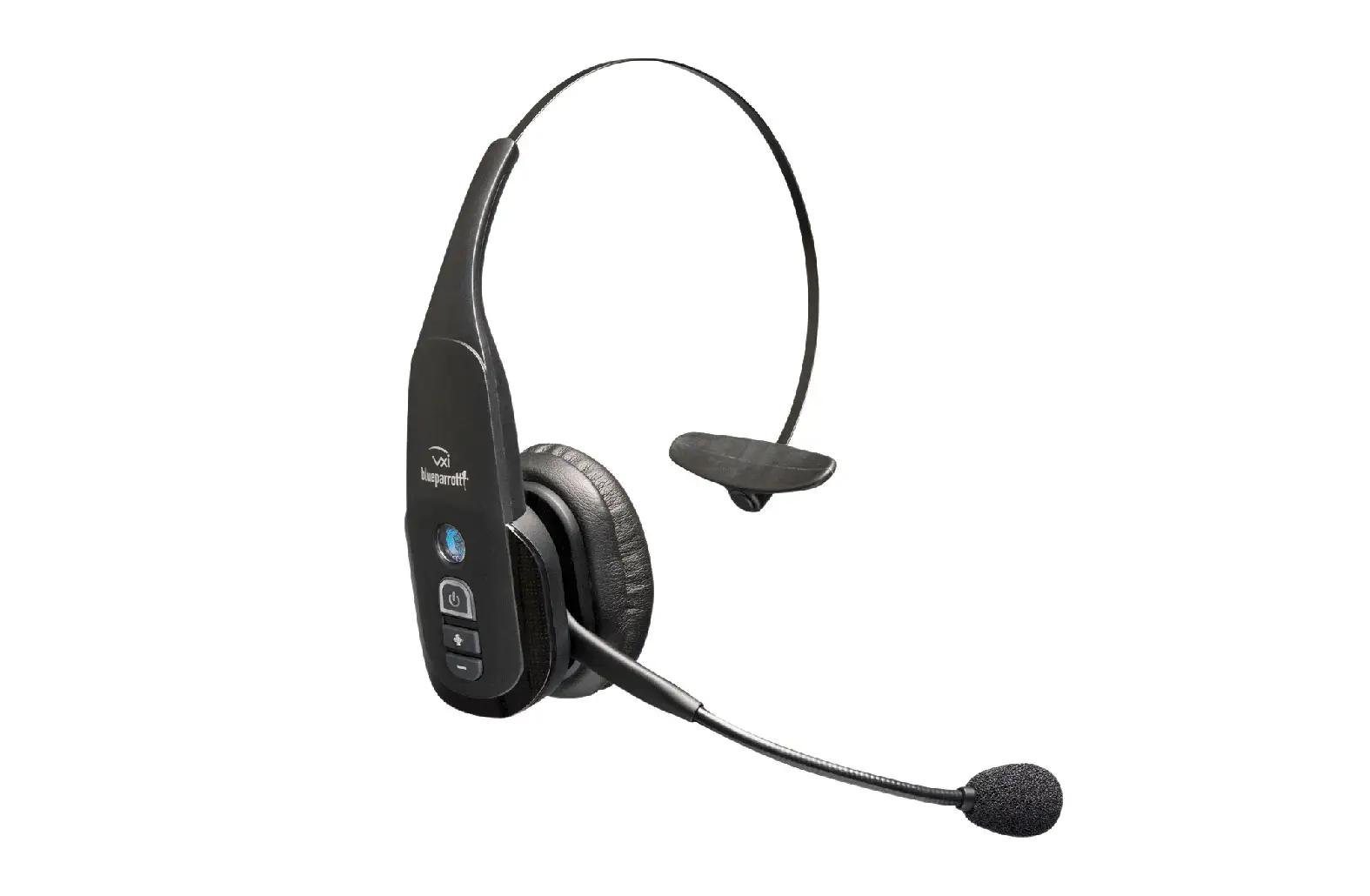 A wireless bluetooth headset